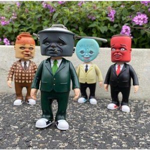 Heads by Bob Dob x 3D Retro RARE COMPLETE SET OF 4